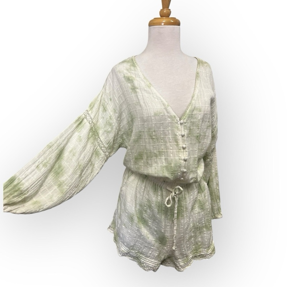 Aerie Light Green Textured Top